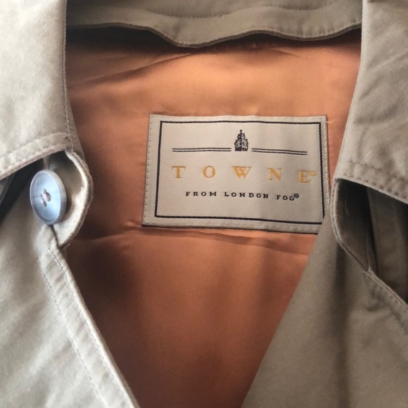 Towne from London Fog Double Breasted Trench Coat - Picture 6 of 8